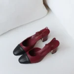 Chanel Cap-Toe Slingback Pumps