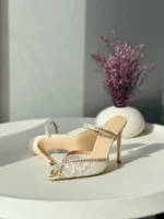 Andrea Wazen Embellished Mules - Image 6