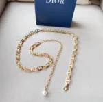 Dior CD Pearl Chain Belt - Image 8