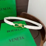 BOTTEGA VENETA Intrecciato Knot Leather Belt