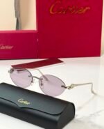 Cartier Panthère Rimless Oval Sunglasses (Panthère de Cartier) - Image 8