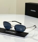 Chanel Rimless Cat-Eye / Butterfly CC Sunglasses (Model: CH4903) - Image 2