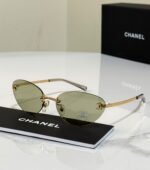 Chanel Rimless Cat-Eye / Butterfly CC Sunglasses (Model: CH4903) - Image 7