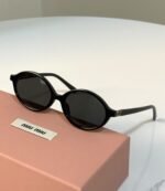 Miu Miu Oval Acetate Sunglasses (Model: SMU04Z / MU 04ZS) - Image 7