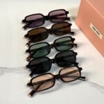 Miu Miu "Miu Regard" Rectangular Acetate Sunglasses
