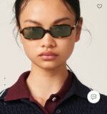 Miu Miu "Miu Regard" Rectangular Acetate Sunglasses - Image 7