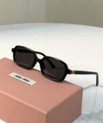 Miu Miu "Miu Regard" Rectangular Acetate Sunglasses - Image 4