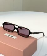 Miu Miu "Miu Regard" Rectangular Acetate Sunglasses - Image 6
