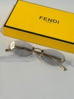 Fendi First Crystal Rimless Oval Sunglasses (Model: FE4075US / FE4075) - Image 3