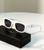 Prada Rectangular Flat-Top Acetate Sunglasses - Image 2