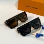Louis Vuitton "LV Waimea" Flat-Top Shield Sunglasses