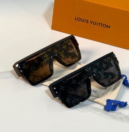 Louis Vuitton "LV Waimea" Flat-Top Shield Sunglasses