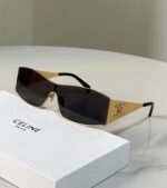 Celine Triomphe Metal Mask / Shield Sunglasses (Model: CL40245U / Celine Mask Metal) - Image 2