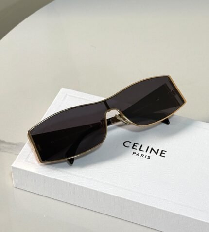 Celine Triomphe Metal Mask / Shield Sunglasses (Model: CL40245U / Celine Mask Metal)