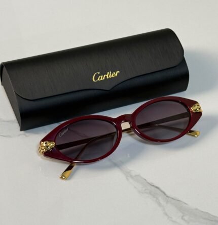 Panthère de Cartier Acetate Cat-Eye Sunglasses (Model: CT0638S / Light Panthère C)